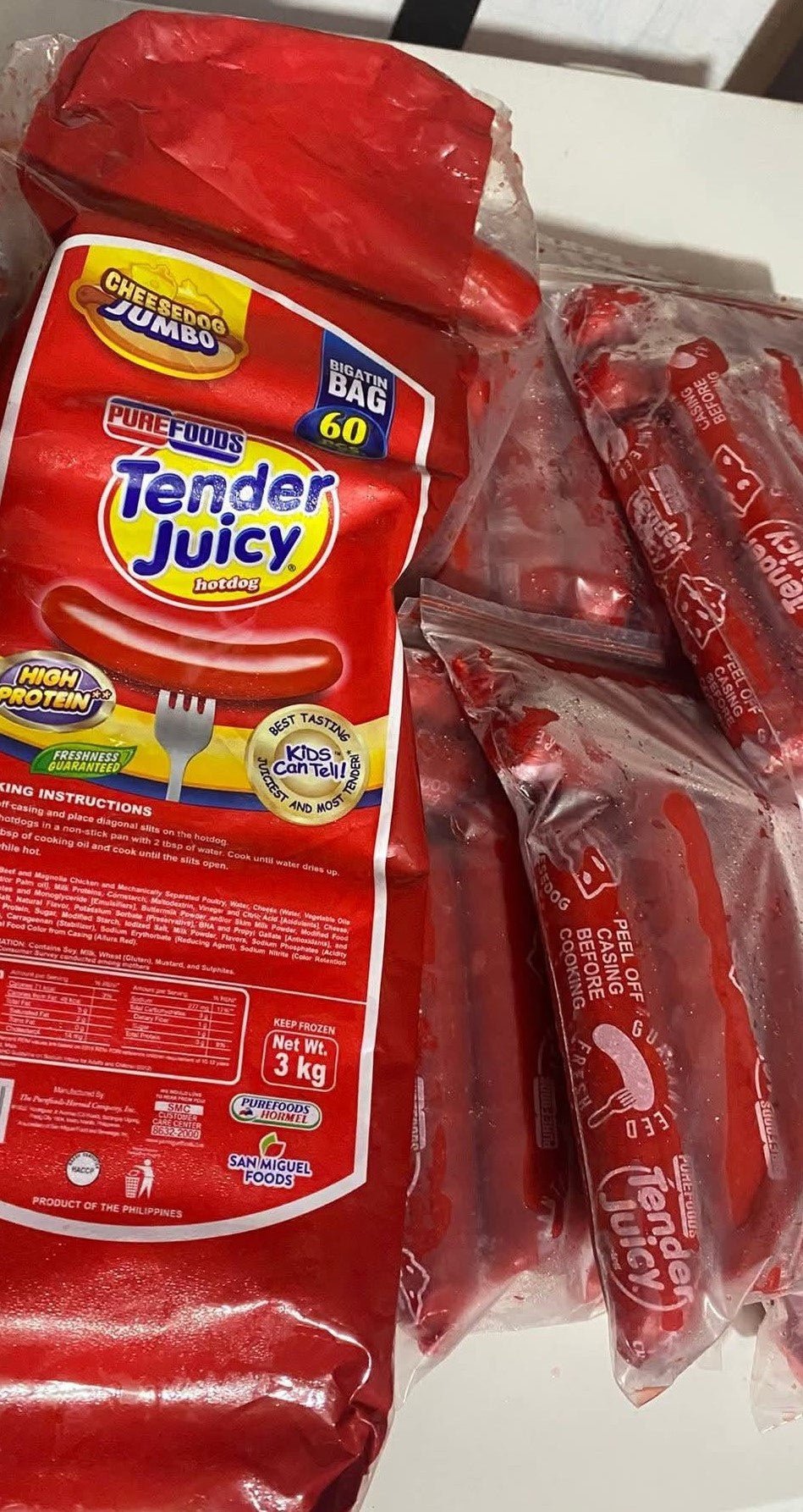 PUREFOODS BIGATIN JUMBO CHEESE 3Kg