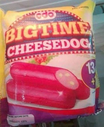 CDO BIGTIME CHEESEDOG JUMBO 500g