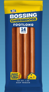 BOSSING CHEESEDOG FOOTLONG  14PCS 1Kg