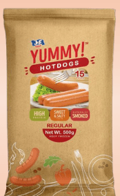 YUMMY HOTDOGS 500g 15