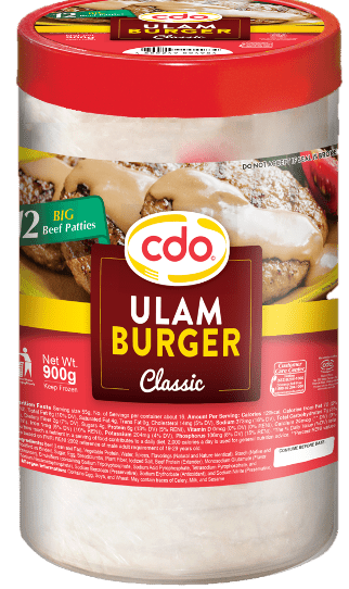 CDO ULAM BURGER 900g 8TUBS 24PCS 4455