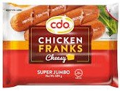 CDO CHEESY FRANKS SUPER JUMBO 500g