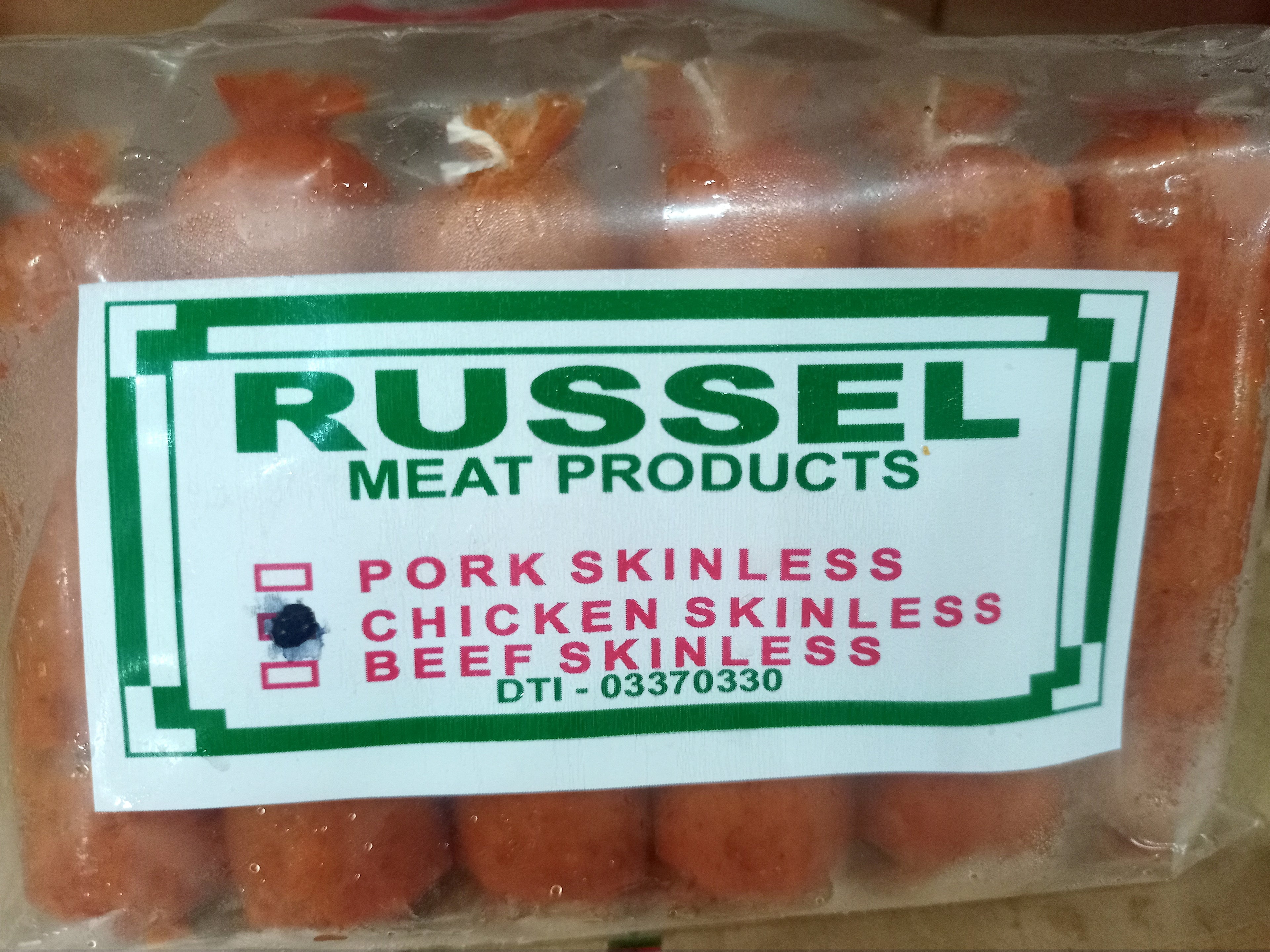 RPF RUSSEL CHICKEN SKINLESS 250g