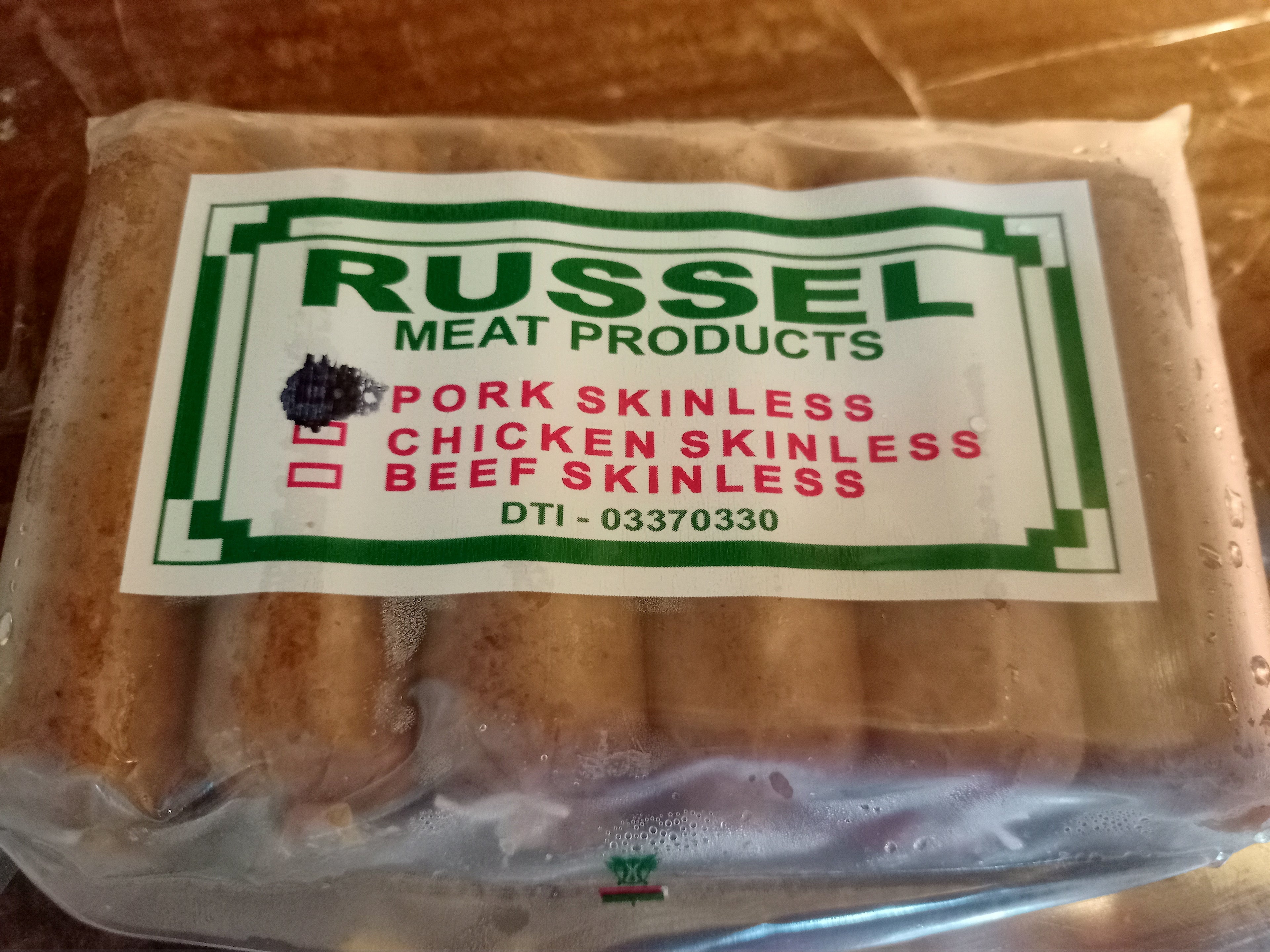 RPF PORK SKINLESS 250g