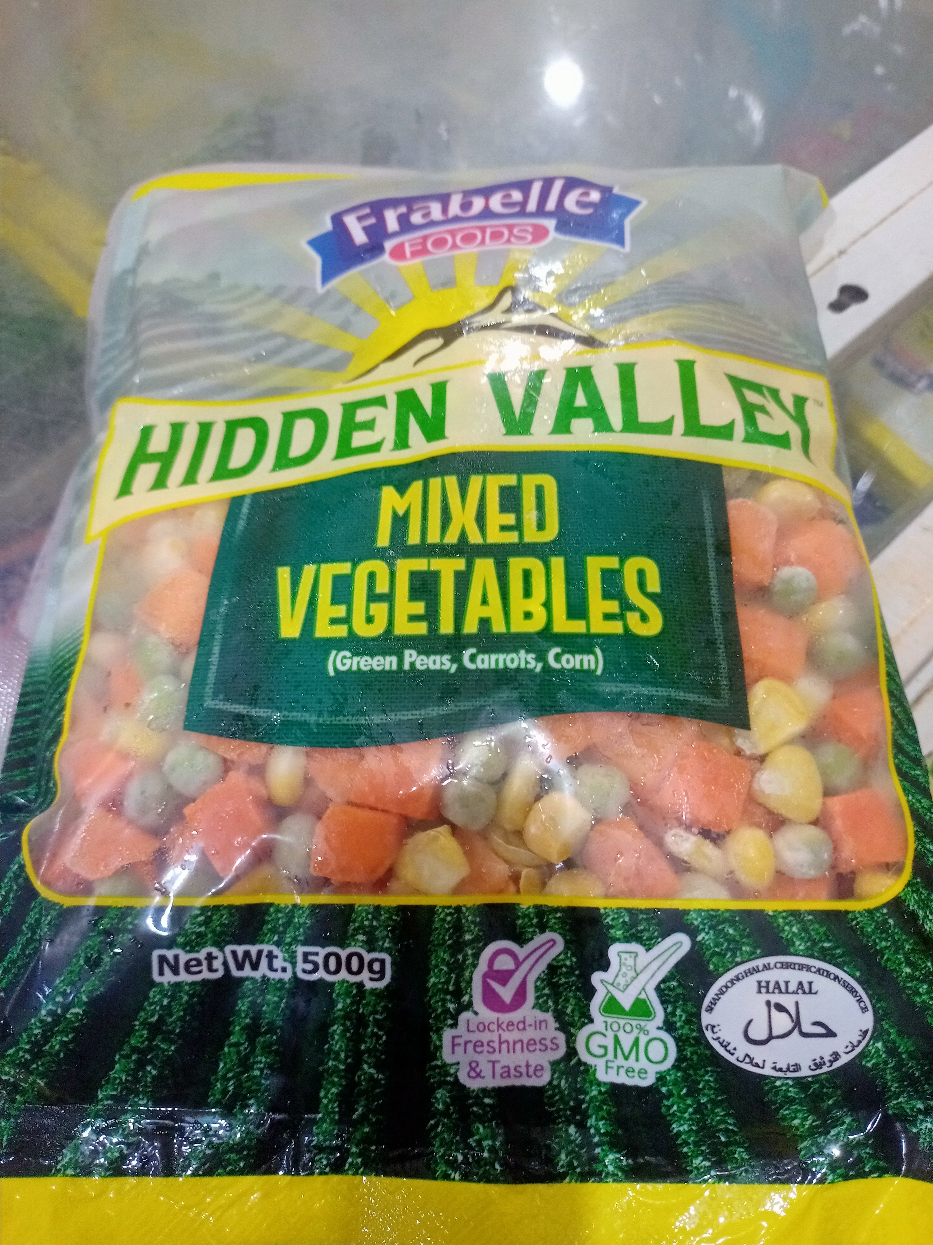 AMENICO HIDDEN VALLEY MIXED VEGETABLES 500G