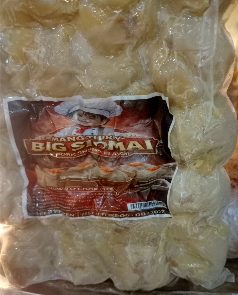 MANG THIRDY BIG SIOMAI PORK SHRIMP FLAVOR 1KG by 20s