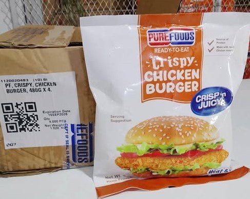 PUREFOODS CRISPY CHICKEN BURGER 480g
