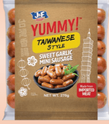YUMMY TAIWANESE STYLE SWEET GARLIC MINI SAUSAGE 270g