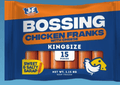 BOSSING CHICKEN FRANKS W/CHIZ KINGSIZE 15 1.15Kg