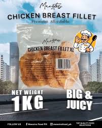 MAESTRO CHICKEN BREAST FILLET XL 1Kg
