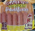 KJ GOLIATH CHICKEN FRANKFURTER 1.14kG 10per box