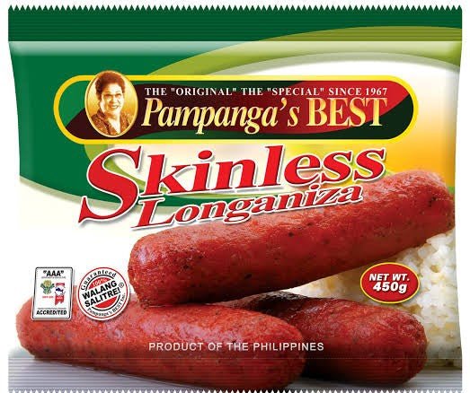 PAMPANGA'S BEST SKINLESS LONGANIZA 12pcs per pack